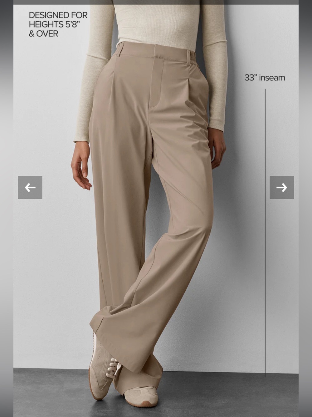 ALO Yoga High-Waist Pursuit Trouser (Long) - Gravel-XXS